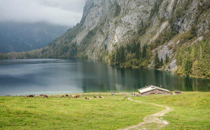 Der Kaser der Fischunkelalm am Obersee