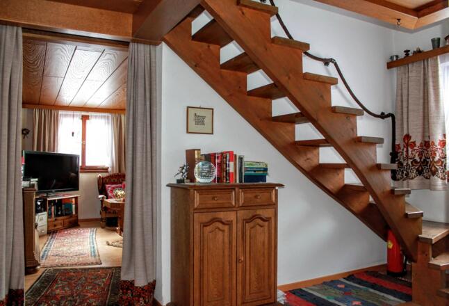 Treppe zum oberen Stock