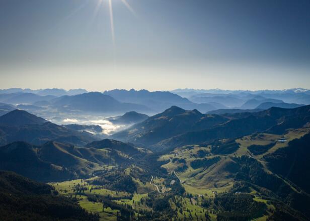 Blick vom Sudelfeld ins Inntal