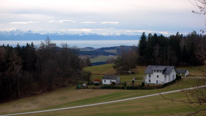 Waldende um 870m, SW-Blick Totes Gebirge