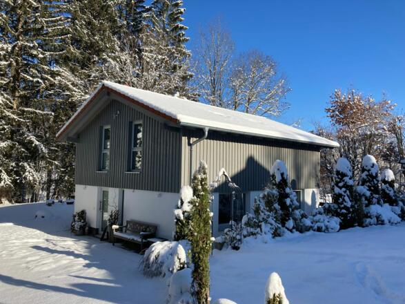 Chalet im Winter
