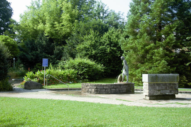 Kurpark Prien mit Brunnen