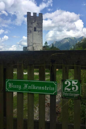 Burgruine Falkenstein Schild