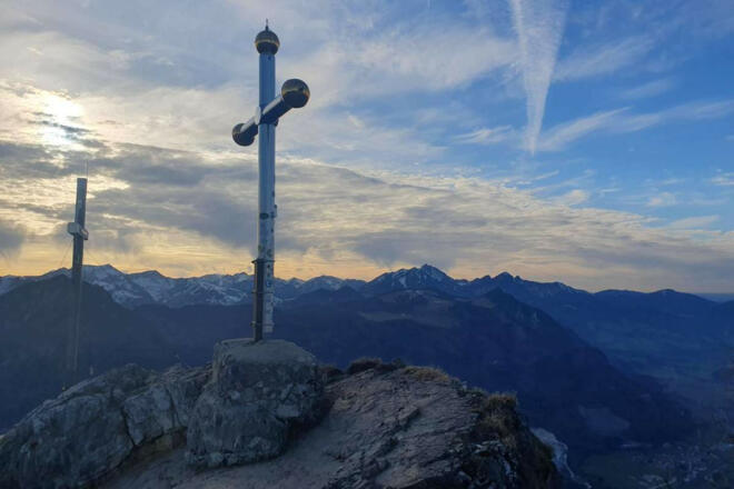 kranzhorn sonnenuntergang fr hjahr