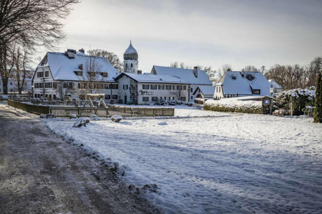 fraueninsel chiemsee winter chiemsee alpenland tourismus