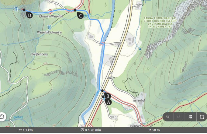 schossrinn wasserfall tour