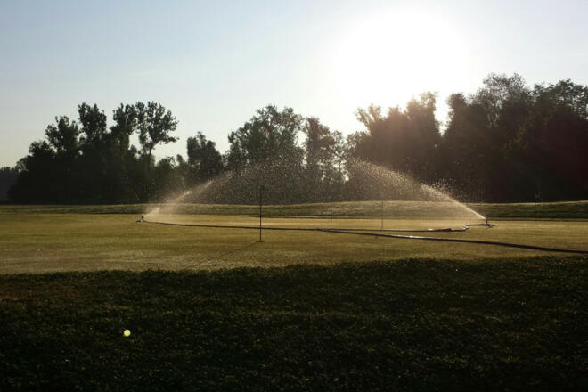 Golfplatz-Rasensprinkler