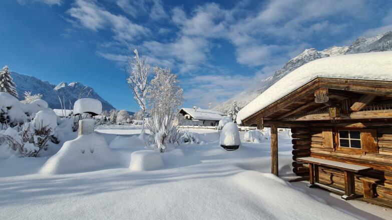Garten im Winter