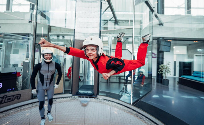 Der Traum vom Fliegen wird in der flystation Munich in Neufahrn wahr.