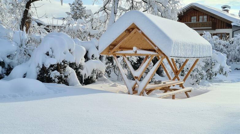 Garten im Winter