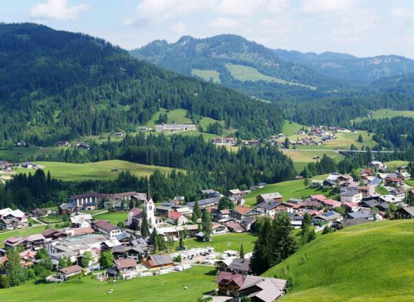 Blick auf Riezlern
