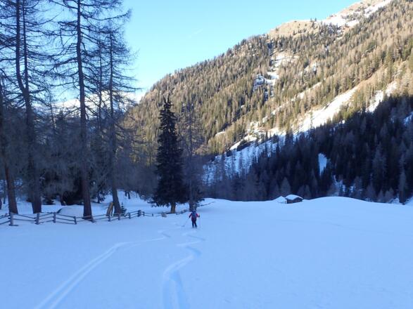 Kurz vor dem Beginn des Fahrweges