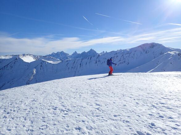 Auch die drei Zinnen lugen hervor