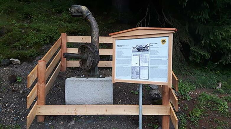 Erinnerungsplatz in der Nähe der Höslam