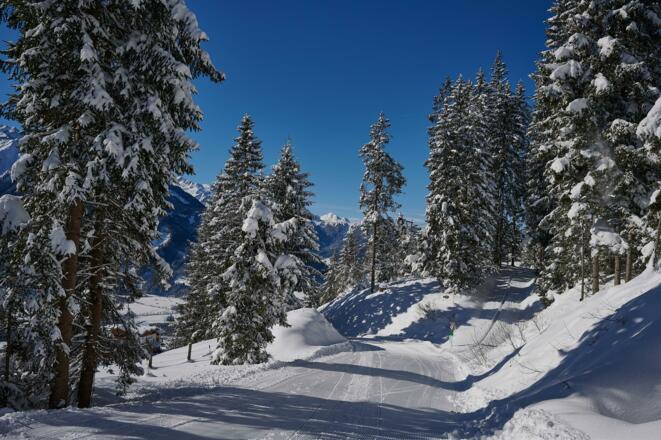 Schiweg bis direkt zu unserem Gasthof