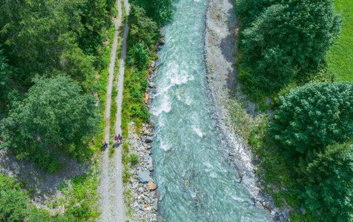 Wandern entlang der Gail
