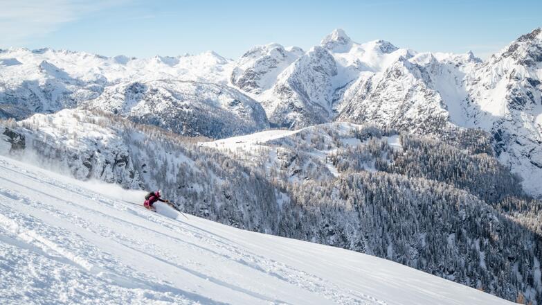 Abfahrt von den Hohen Rossfeldern