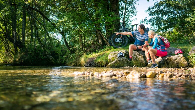 Pause an der Leitzach