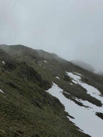 Der Gipfel vom Aufstieg aus gesehen