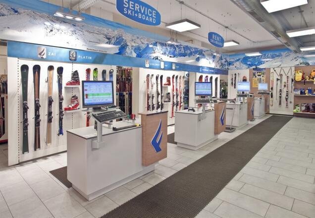 Verleih im Sportgeschäft Sölden