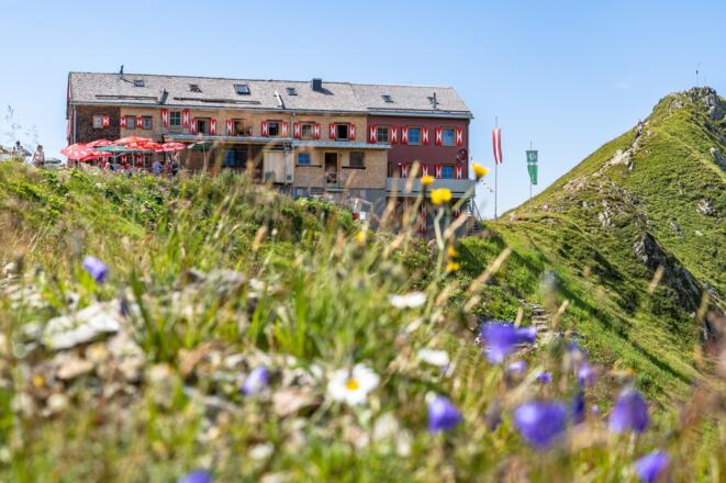 Die Wormser Hütte ist erreicht.