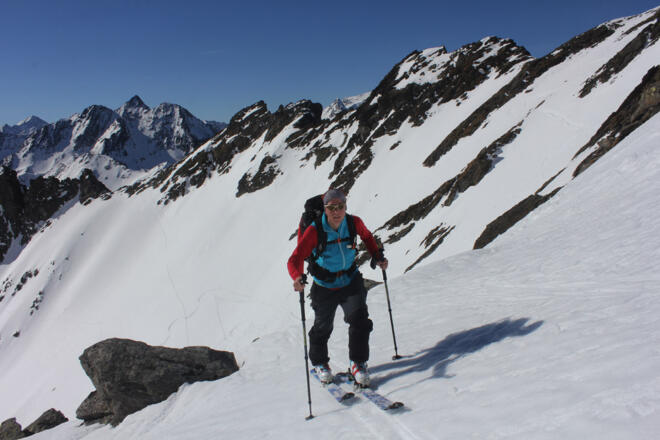 Scharte südlich der Rotgrubenspitz
