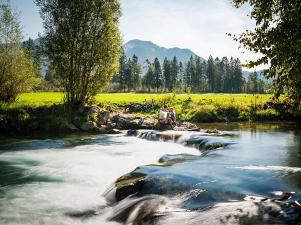 Pause an der Leitzach