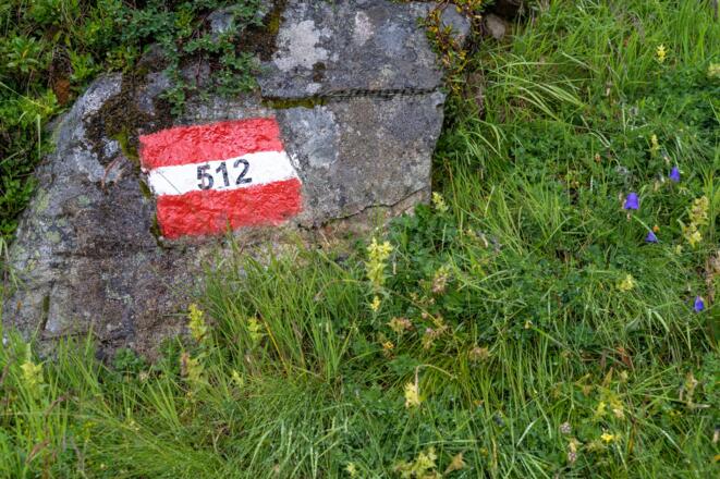 Auf dem Weg 512 führt die Verwallrunde weiter in Richtung Edmund-Graf-Hütte.