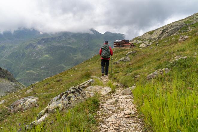Ankunft an der Edmund-Graf-Hütte.