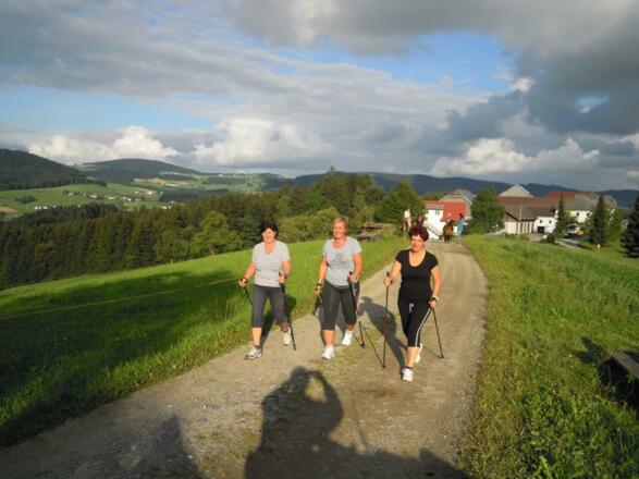 Walken rund um den Hof