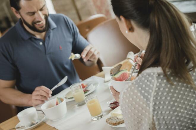 Frühstück im Löwen Hotel Montafon
