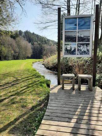 Einer der letzten schönen Rastplätze entlang des Weges