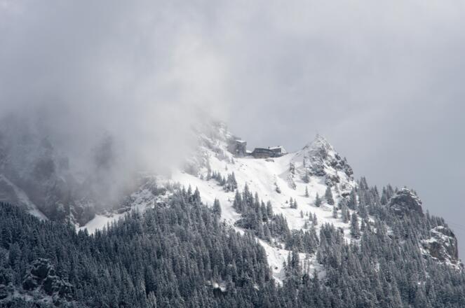 Der verschneite Wendelstein