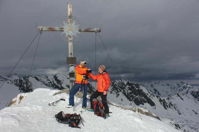 Am 3005 m hohen Gipfel