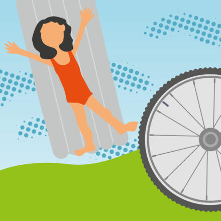 Symbol für die Radtour Wasserspaß