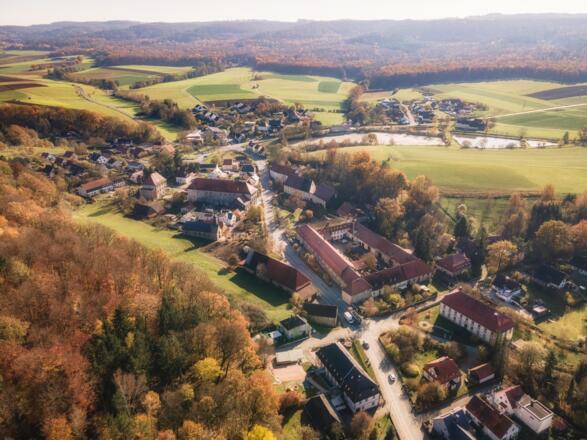 Luftbild Kloster Langheim
