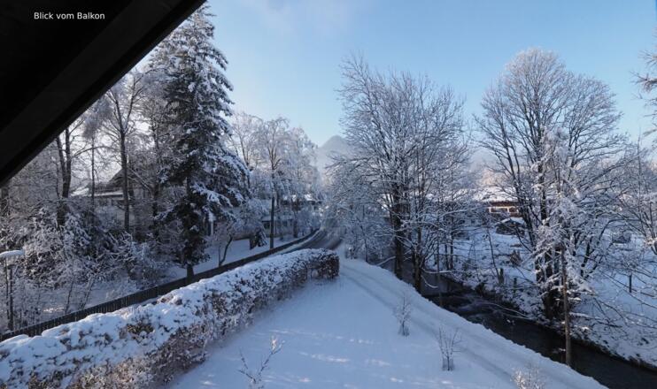Blick vom Balkon