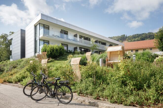 eine Pause im Strandkorb nach einer Fahrrad-Tour