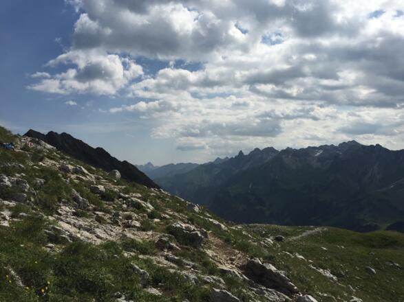 Blick von Südwesten auf die Oberstdorfer Berge