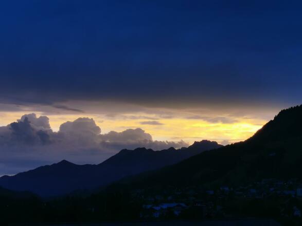 Blick auf die Oberstdorfer Berge