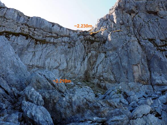 Schlüsselstelle ~2210m - 2230m