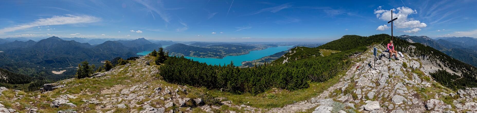 360°-Panorama vom Dachsteinblick (1559 m).