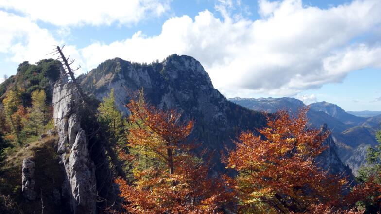 Erlakogelblick beim Abstiegsbeginn