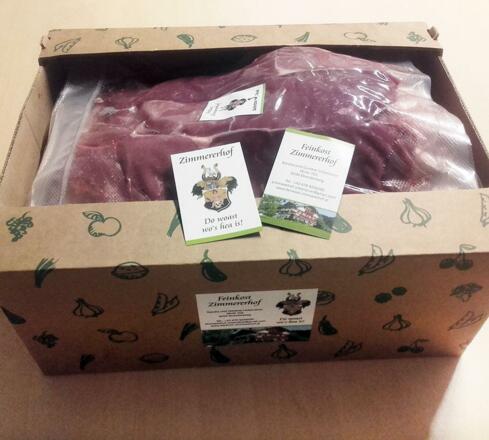 Fleisch vorbereitet und vakuumverpackt
