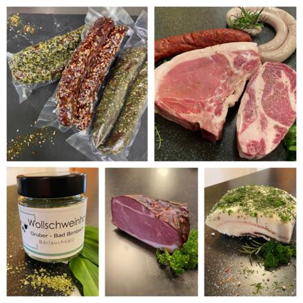 Wollschweinprodukte direkt vom regionalen Erzeuger