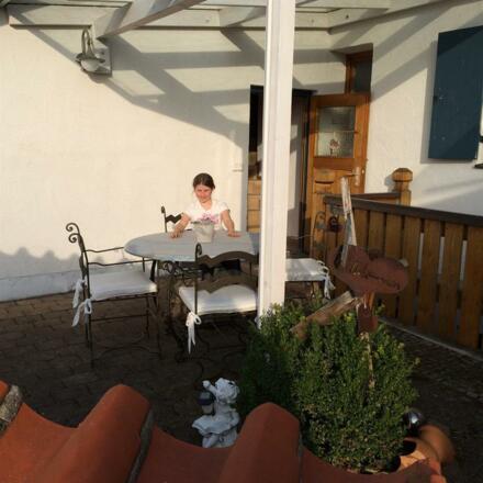 Terrasse für Alpenblick