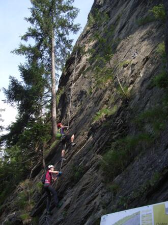 Schüsselstelle am Einstieg