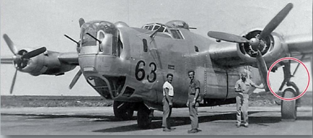 B-24 G Liberator - rechts das Fundstück