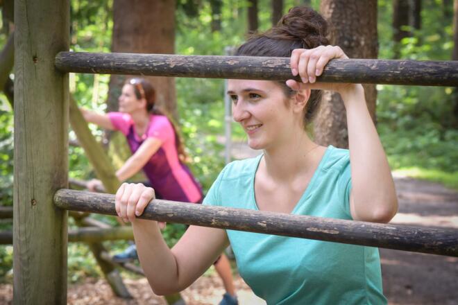 Übungen auf der Fitnessmeile Kramsach