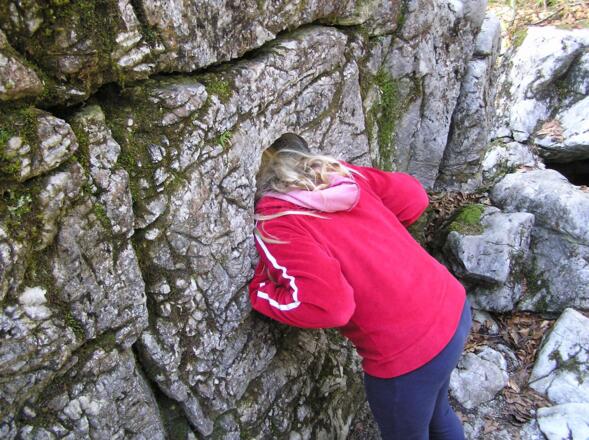 Im Bergwald-Erlebnispfad in Inzell/Chiemgau den Naturklängen lauschen.